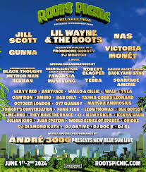 Roots Picnic 2024 Lineup Revealed: Lil Wayne, Jill Scott, André 3000, Nas, and More