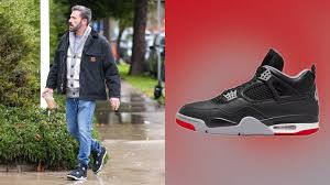 Ben Affleck Stuns with Rare Air Jordan 4 SE ‘Black Canvas’