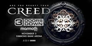 Rock Icons Creed and 3 Doors Down Set to Take Arkansas by Storm