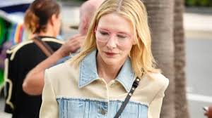 Cate Blanchett Turns Heads in Another Stylish Denim Ensemble from Stella McCartney | Daily Mail Online