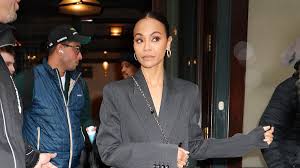 Zoe Saldana and Marco Perego-Saldaña Take NYC by Storm Ahead of Late Night Show Appearance