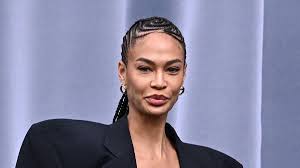 Joan Smalls Stuns in Oversized Blazer at Balenciaga Show