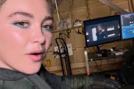 Florence Pugh unveils new look as Yelena Belova in Thunderbolts set video