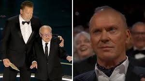 Arnold Schwarzenegger and Danny DeVito Challenge Batman Nemesis Michael Keaton at the Oscars