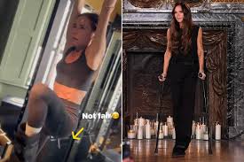 Victoria Beckham Shows Resilience in Workout Despite Gym Injury