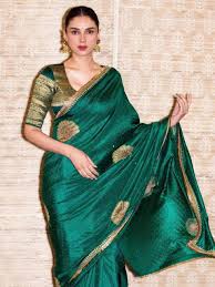 Aditi Rao Hydari Rocks a Stunning Green Silk Saree for Summer Weddings