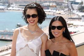 Margaret Qualley Stuns in Chanel Maxidress Alongside Demi Moore at Cannes Film Festival 2024