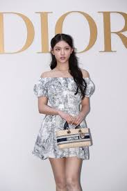 Korean Celebrities Haerin and Cha Eun-woo Rock Dior’s Toile De Jouy Print in Seoul