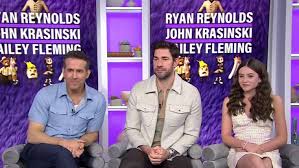 Ryan Reynolds and John Krasinski discuss the latest trends in ‘IF’Capri pants and summer fashion