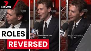 Austin Butler Leaves 7Bravo Reporter Lucia Hawley Flustered in Adorable Red Carpet Encounter