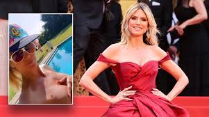 Heidi Klum Celebrates 51st Birthday with Topless Poolside Photoshoot