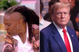 Whoopi Goldberg Breaks Vow to Never Say Trump’s Name, Pretends to Spit on ‘The View’