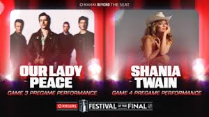 Shania Twain and Our Lady Peace to Rock the Stanley Cup Finals in Edmonton