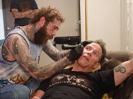 Steve-O Gets Hilarious Face Tattoo Courtesy of Post Malone