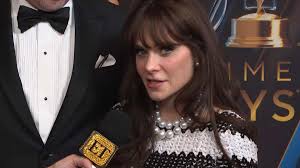 Zooey Deschanel stuns in vintage Cher dress at the Daytime Emmy Awards