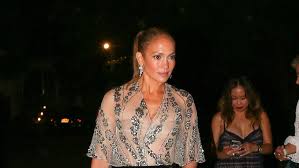 Jennifer Lopez Shines in Sheer Dior Dress for Hamptons Birthday Celebration