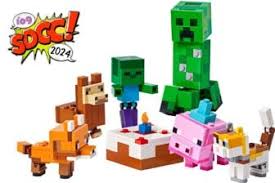 Exclusive Look: Lego Unveils Minecraft Birthday Pig Celebration Set at SDCC 2024