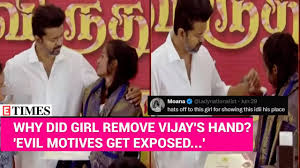 Controversy Surrounds Viral Video of Girl Asking Thalapathy Vijay to Remove His Arm from Her Shoulder