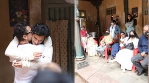 Aamir Khan’s Fatherly Visit to Junaid Khan on ‘Maharaj’ set, Aamir Observes Son’s Acting Skills Closely in BTS Photos