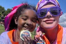 Khloé Kardashian and Kids True and Tatum Shine at The Color Run