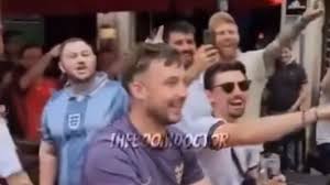 The Chase Lookalike Cheers England Fans with Impromptu Song at Euro Match