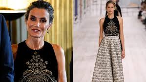 Queen Letizia Shines in Dior at Spain Reception in Paris